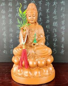 Goddess Kuan Yin Statue Good Lucky Wealth Sculpture Fengshui Guan Yin Buddha