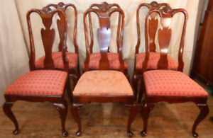 Queen Anne Style Dining Chairs Set Of 6 By Century Chair Co Hickory Nc