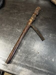 Antique African Hammer Ceremonial Axe Nsapo Nsapo 19th Century Carved Handle