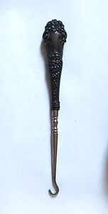 Antique English Sterling Silver Shoe Button Hook
