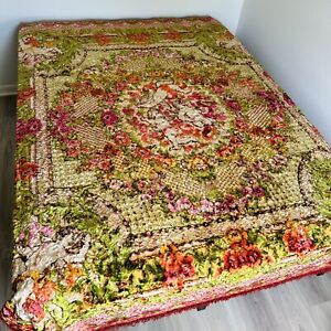 Vintage Velvet Italian Cherub Bed Cover Tapestry