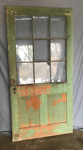 Antique Early Pegged Joint Vtg Shabby 39x78 Exterior Door Old Chic 502 24b