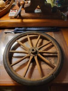 Primitive 13 Inch Wooden Wheel