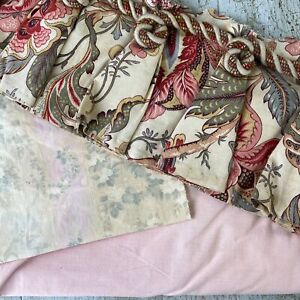 French Floral Fabric And Pillowcase Project Bundle For Sewing Projects Material