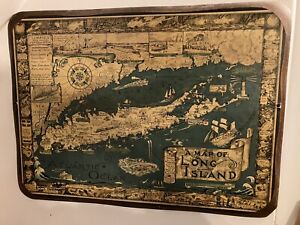  A Map Of Long Island Ny Historic Wall Map Wall Art Decorative Wood Piece