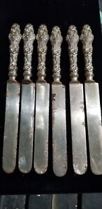 Lily By Whiting Sterling Silver Dinner Knife Blunt With Stainless 9 5 8 Damaged