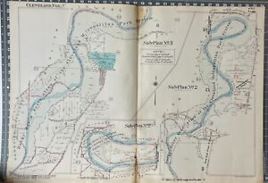 1938 Cleveland Metroparks Rocky River Reservation Original Antique Map