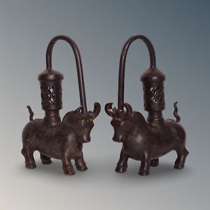 Ancient Greek Bronze Incense Burner Bull Figure Greek Inspired Home Fragrance