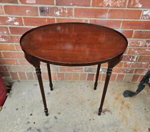 Vintage Plant Fern Stand Solid Mahogany End Accent Table