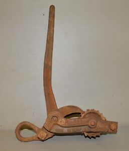 Rare Page Woven Wire Fence Co Stretcher Puller Barbed Wire Collectible Pat 1895