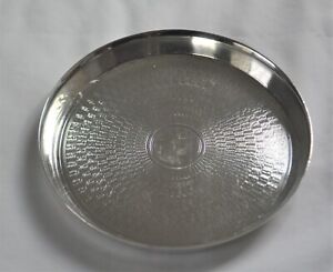 Vintage Egyptian Solid 900 Silver Bottle Coaster Pin Dish