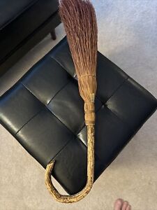 Primitive Berea College Kentucky Artcraft Hearth Corn Whisk Broom Handmade Mint