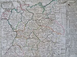 Holy Roman Empire Germany Austria Switzerland Bohemia 1815 Lattre Engraved Map