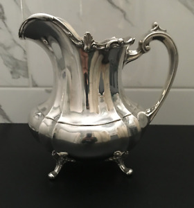 Exceptional Reed Barton Hampton Court Sterling Silver Water Pitcher