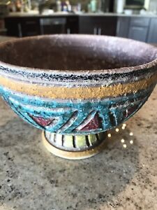 Wonderful Raymor Bitossi Bowl Chalice Vase 5 X 7 Inches