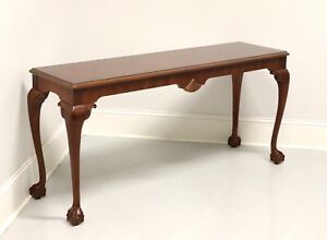 Gordon S Late 20th Century Flame Mahogany Chippendale Console Sofa Table