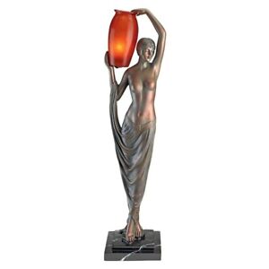 35 5 Art Deco Nude Dancing Goddess Table Mantle Desk Lamp