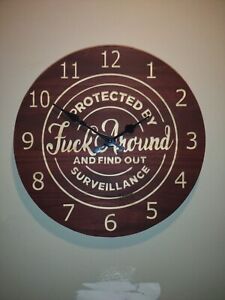 Cnc Sign Wood Custom Carved Wooden Clock