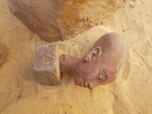 Rare Antique Ancient Egyptian Statue Princess Meritamun Long Head Sun 1353 Bc