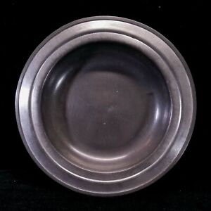 Vintage Early 1900s Continental Pewter Trade Mark 863 Deep Plate Or Bowl 10 Inch