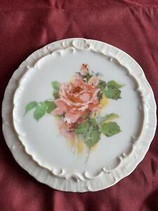 Antique Ceramic Rose Tea Trivet