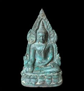A Thai Bronze Seated Buddha On Lotus Throne Ayuttahya Style 18 19th Century