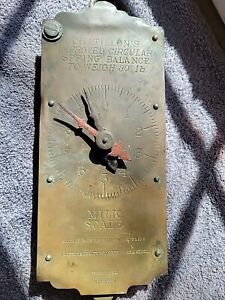 Antique Chatillon S Ny Spring Milk Scale Hanging 30 Lbs Brass