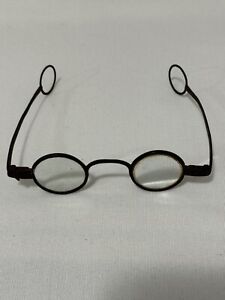 Rare Unique Primitive Early 1800s Era Spectacles