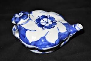 Chinese Hand Painted Yongzheng Nian Zhi Blue White Mini Tea Pot 2 