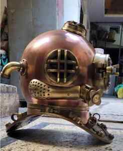 Deep Sea Diving Divers Helmet Scuba Us Navy Mark V Antique Divers Helmet Decore