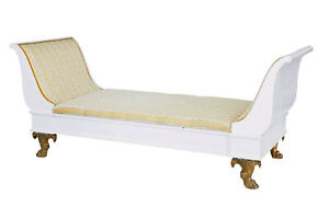 Early 20th Century Empire Revival Painted Scandinavian Day Bed