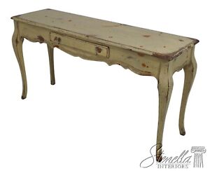 L62784ec Habersham Country French Distressed Painted Console Table