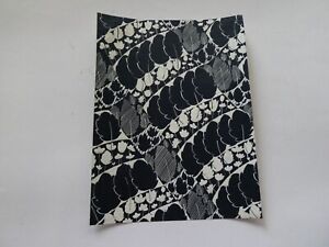 Vintage Hand Painted Textile Design On Paper Preowned
