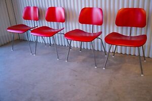 Herman Miller Eames Plywood Chair Red Stain 2014