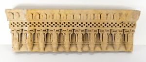 Antique Architectural Carved Sandstone Stone Gothic Fireplace Frieze Fragment