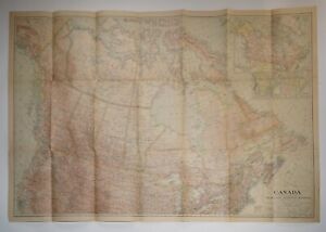 Vintage National Geographic 1936 Map Of Canada 39 25 X27 25 Good Condition