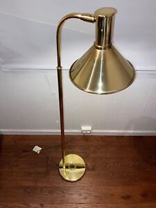 Hovik Verk Scandinavian Modernist Art Deco 1960 Orginal Floor Brass Lamp
