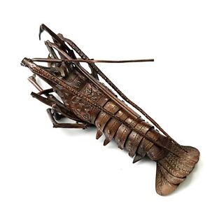 A Fine Japanese Meiji Period Articulated Bronze Crayfish Lobster