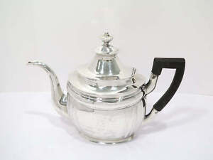 12 In Coin Silver Wood John Wolfe Forbes New York Antique C 1802 1831 Teapot