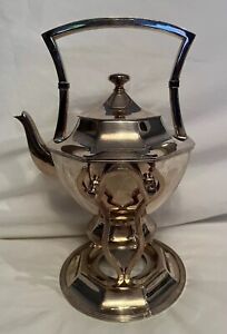 Exquisite Sterling Silver Barbour Teapot With Stand In Excellent Condition