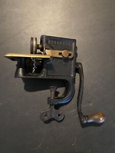 Cast Iron Clean Cut Pinking Machine Vintage Early 1900s Free Shipping