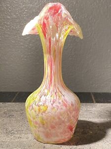Vintage Jack In The Pulpit Shaped Glass Vase