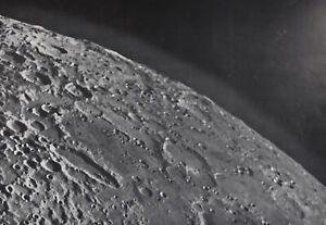 1960 Lunar Moon Map Photo Bailly E8 A Mount Wilson Observatory Plate W171 Crater
