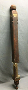 Antique Turned 4x51 Staircase Corner Newel Post Ball Top Finial Vtg 1810 23b