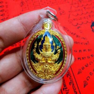 Phra Prom Brahma God Pendant Lp Pat Wat Huay Duan Idol Deity Thai Buddha Amulet
