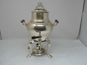 Antique 1914 Manning Bowman Co Metal Coffee Tea Pot Percolator For Decor