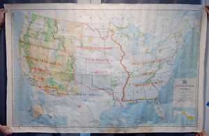 Vintage 1964 United States Us Map Dept Of Interior Geological Survey 64 X 42 