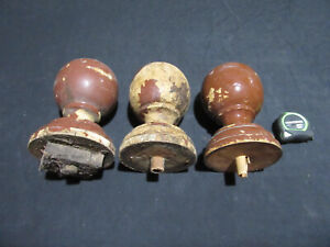  3 Antique Turned Newel Post Finials 7 5 Tall Architectural Salvage 
