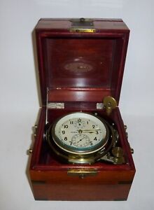 Soviet Ussr Marine Chronometer Clock 1mchz Kirova 7036