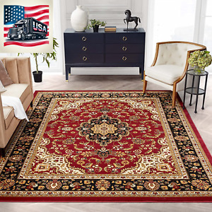 Noble Medallion Persian Oriental 7 10 X 9 10 Area Rug Stain Fade Shed Free